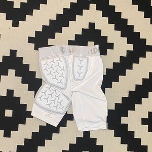 Adidas White Protective Sports Shorts